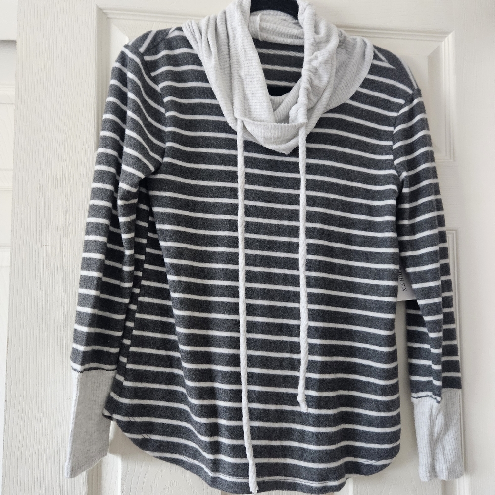 Pink Clover x Stitch Fix, Striped Cowl Neck Sweater,NWT ,XSP